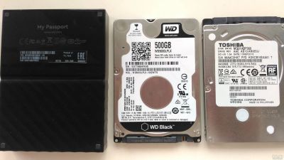 Лот: 13442761. Фото: 1. Одним лотом 3 неисправных жестких... Жёсткие диски (HDD)