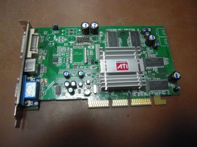 Лот: 12747876. Фото: 1. Исправная видеокарта AGP Radeon... Видеокарты