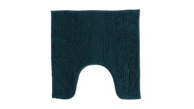 Лот: 24386940. Фото: 1. Коврик для туалета Chenille темно-синий. Аксессуары для ванной