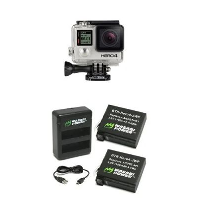 Лот: 5376784. Фото: 1. GoPro HERO4 Black Edition + батарейки. Видеокамеры