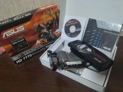 Лот: 19553355. Фото: 1. ASUS Radeon HD 7770 DirectCU TOP... Видеокарты