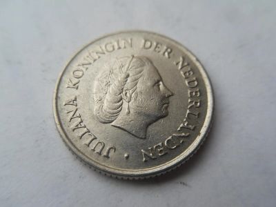 Лот: 5331580. Фото: 1. Нидерланды 25 центов, 1958. Европа