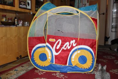 Лот: 10680764. Фото: 1. игровая детская палатка машинка... Игровые домики, палатки