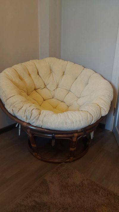 Лот: 19152738. Фото: 1. Кресло из ротанга (Papasan). Кресла, пуфы