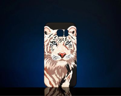 Лот: 19916115. Фото: 1. Кейс UMKU Samsung S7 Edge Тигр. Чехлы, бамперы