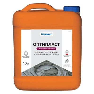 Лот: 24079956. Фото: 1. Пластификатор Оптимист, Оптипласт... Смеси, шпатлевки, цемент