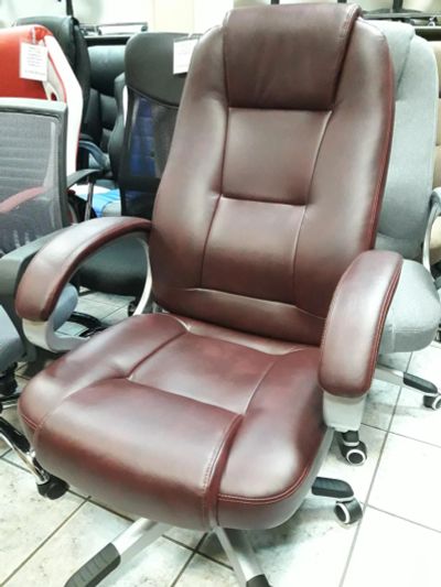 Лот: 10492403. Фото: 1. Кресло XY-866 Кожзам бордовый. Стулья и кресла офисные