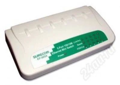 Лот: 2223041. Фото: 1. коммутатор surecom ep-805x (switch... Маршрутизаторы (роутеры)