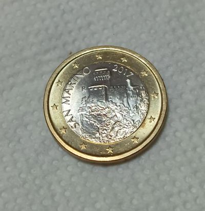 Лот: 25132795. Фото: 1. Сан-Марино. 1 евро 2017 UNC. Европа