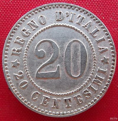 Лот: 2580376. Фото: 1. (№2375/LF) 20 чентезимо 1894... Европа