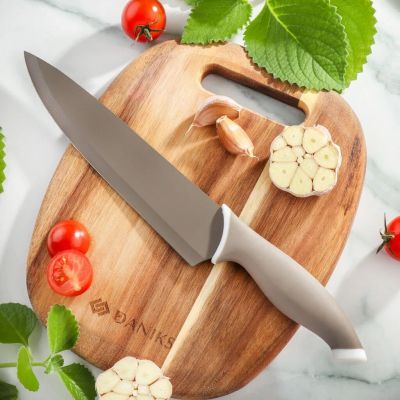 Лот: 24087331. Фото: 1. Нож кухонный Daniks, Амут, шеф-нож... Столовые приборы, ножи