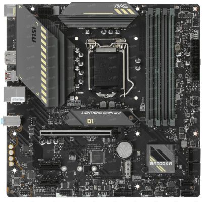 Лот: 19000130. Фото: 1. Материнская плата MSI MAG B560M... Материнские платы