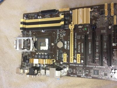 Лот: 7361488. Фото: 1. Материнская плата Asus Z87-K отремонтированная. Материнские платы