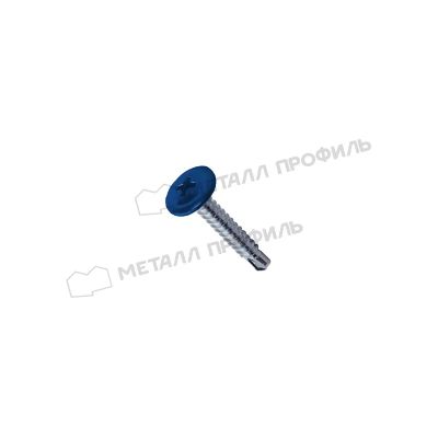 Лот: 24029074. Фото: 1. Саморез 4,2х16 RAL 5005 (синий... Крепёж