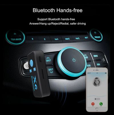 Лот: 14829259. Фото: 1. AUX Bluetooth адаптер X6 3,5 jack... Другое (автозвук)