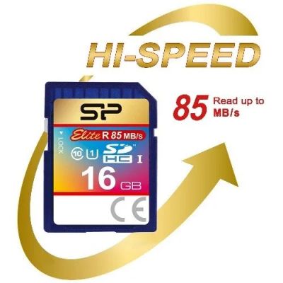 Лот: 4222504. Фото: 1. Карта памяти SD HC 16 GB Silicon... Карты памяти