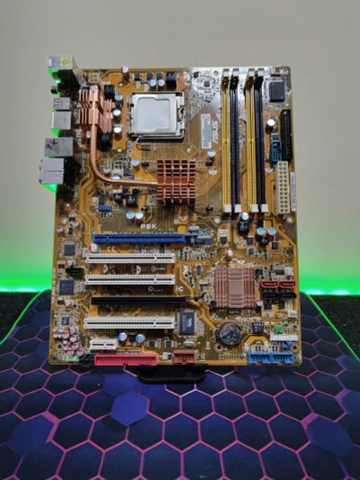 Лот: 24993068. Фото: 1. Мат. плата ASUS p5k LGA775/DDR2... Материнские платы
