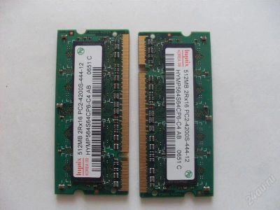 Лот: 776003. Фото: 1. ddr-2 hynix 512mb pc2-4200s-444-12. Оперативная память