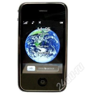 Лот: 302940. Фото: 1. iPhone 3G - C900+ 2sim, TV, FM... Кнопочные мобильные телефоны