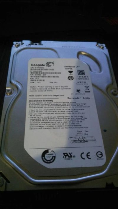 Лот: 10680602. Фото: 1. Seagate Barracuda LP 1Tb Green... Жёсткие диски