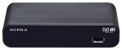 Лот: 12954705. Фото: 1. Цифровая ТВ приставка SUPRA SDT-93. Цифровое, спутниковое ТВ