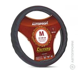 Лот: 14525915. Фото: 1. AP-1070 BK/BK (M) Кожаная оплётка. Чехлы, коврики, оплетки руля