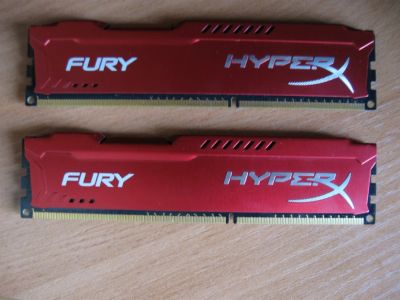 Лот: 12586798. Фото: 1. DDR3 2x4GB Kingston HyperX Fury... Оперативная память