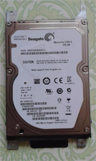 Лот: 6863093. Фото: 1. Жесткий диск Seagate 500gb. Жёсткие диски (HDD)