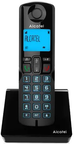 Лот: 24494141. Фото: 1. Радиотелефон Alcatel S230 RU Black. DECT и радиотелефоны