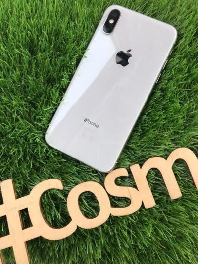 Лот: 15577063. Фото: 1. iPhone X 256 Silver. Смартфоны