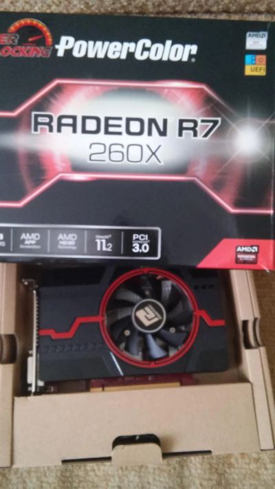 Лот: 7270283. Фото: 1. Radeon R7 260X PowerColor на гарантии... Видеокарты