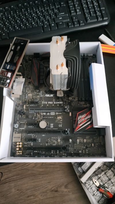 Лот: 19855265. Фото: 1. Комплект MB ASUS Z170 PRO Gaming... Комплекты запчастей