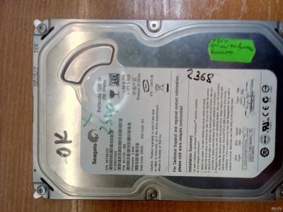 Лот: 13725584. Фото: 1. Жесткий диск Seagate st3250310AS... Жёсткие диски (HDD)