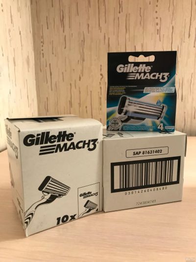 Лот: 15498785. Фото: 1. Кассеты Gillette Mach3. Подарки на 23 февраля