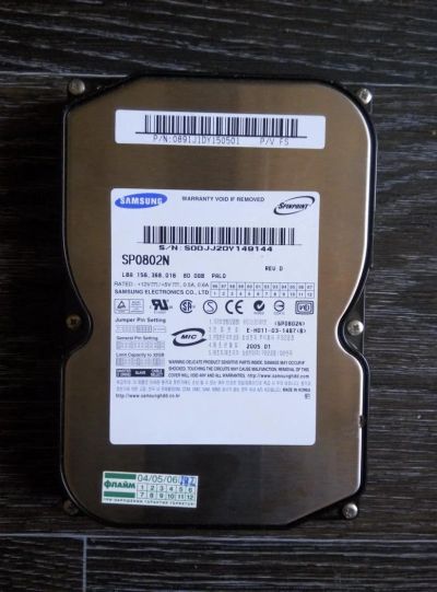 Лот: 6432717. Фото: 1. жесткий диск ( HDD 80 Gb). Жёсткие диски (HDD)