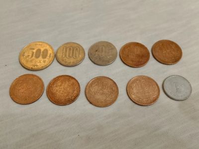 Лот: 25768581. Фото: 1. Старые японские монеты. Азия
