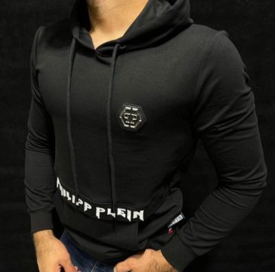 Лот: 18599605. Фото: 1. Мужская кофта philipp plein капюшон. Свитеры, толстовки, худи