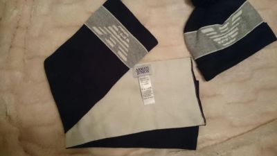 Лот: 5162315. Фото: 1. шапка и шарф Armani baby оригинал. Головные уборы