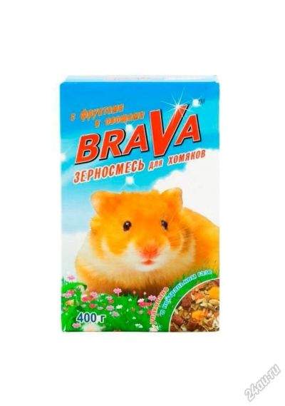 Лот: 5838893. Фото: 1. Корм Brava для хомяков, фрукты... Корма