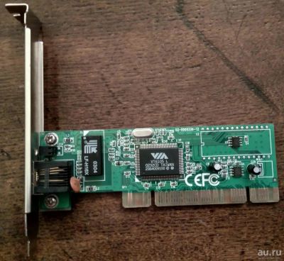 Лот: 10254338. Фото: 1. Сетевая карта VIA VT6105L (PCI... Сетевые карты