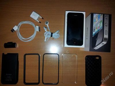 Лот: 1560221. Фото: 1. iPhone 4 16Gb Neverlock + комплектующие. Смартфоны