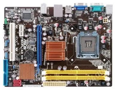 Лот: 2944484. Фото: 1. мать 775 asus p5kpl-am + звуковуха... Материнские платы