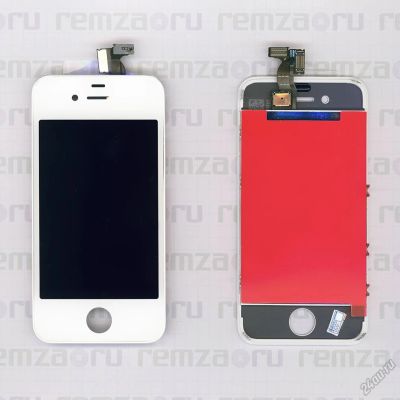 Лот: 5911428. Фото: 1. модуль iphone 4 белый. Дисплеи, дисплейные модули, тачскрины