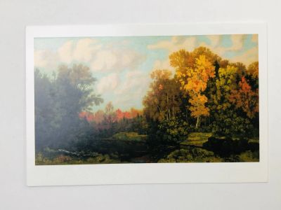 Лот: 23298516. Фото: 1. Крымов Н. П. Осенний вечер. Золотая... Открытки, конверты
