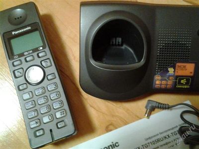 Лот: 2886566. Фото: 1. Радиотелефон Panasonic KX-TG7125RU. DECT и радиотелефоны