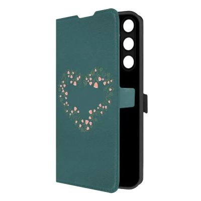 Лот: 25043830. Фото: 1. Чехол Krutoff Eco Book "Цветочное... Чехлы, бамперы