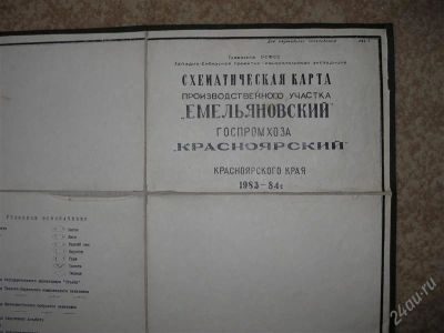 Лот: 1673288. Фото: 1. Огромная Схематическая карта производственного... Другое (охота)