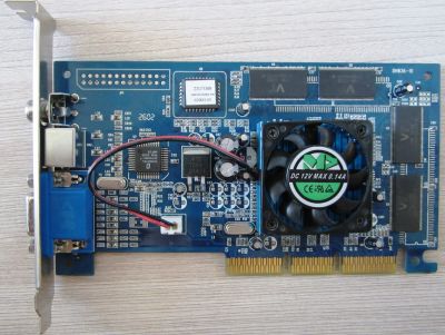 Лот: 11709111. Фото: 1. Manli GeForce2 MX-400 32Mb AGP... Видеокарты