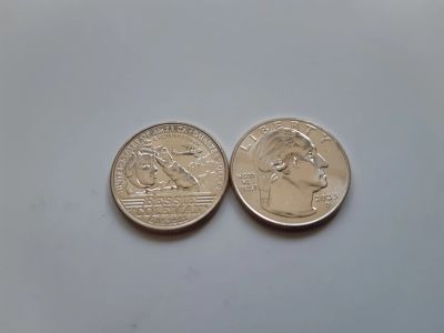 Лот: 19953507. Фото: 1. США 25 центов 2023 г 6я монета... Америка