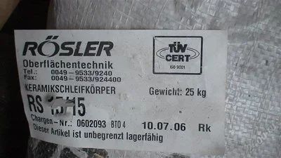 Лот: 962187. Фото: 1. Галтовочные абразивные тела Rosler... Промышленное